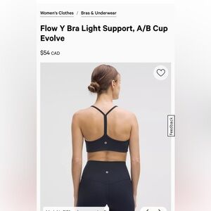 Navy lulu flow y sports bra -8